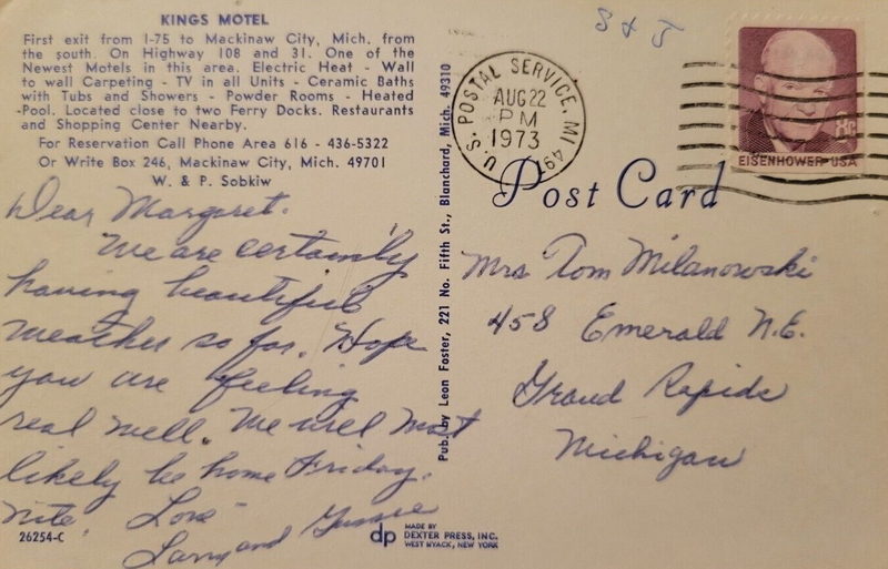 Kings Motel (Kings Inn, Kings Motel) - Vintage Postcard (newer photo)